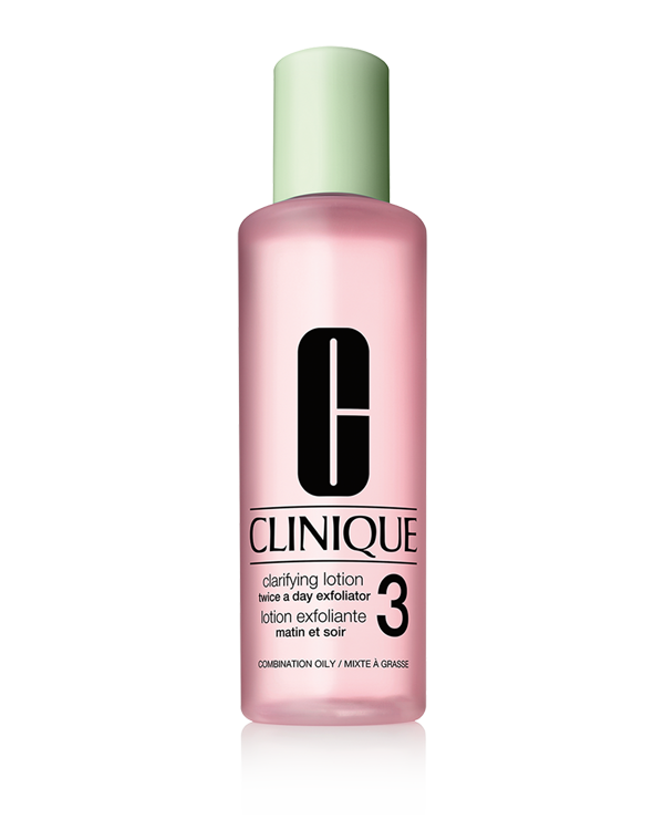 Clarifying Lotion Twice A Day 3, Gentle, refreshing formula is the difference-maker for healthy skin. Sweeps away pollution, grime, dulling flakes to reveal smoother, clearer skin.