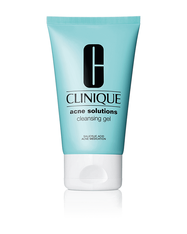 Acne Solutions Cleansing Gel, 醫學級無油配方，全面擊退暗瘡及黑頭。有效暢通毛孔及控油光。用後肌膚清爽、柔滑、得到舒緩。亦可用於全身肌膚。